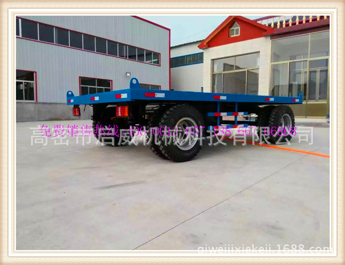 6吨设备拖车  充气胎平板拖车 山东厂家物流平板车厂家供应