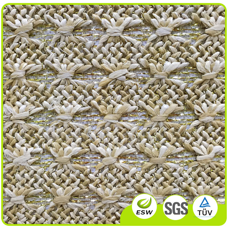 专业供应 YQ-PG-1607  闪光PP草编布 彩光PP草编料定做