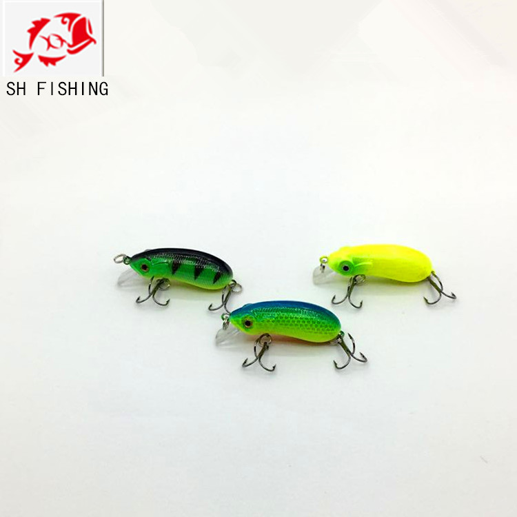 Small Shallow Diving Crankbaits Hard Plastic Minnow Baits Fresh Water Bass Swimbait Tackle Gear