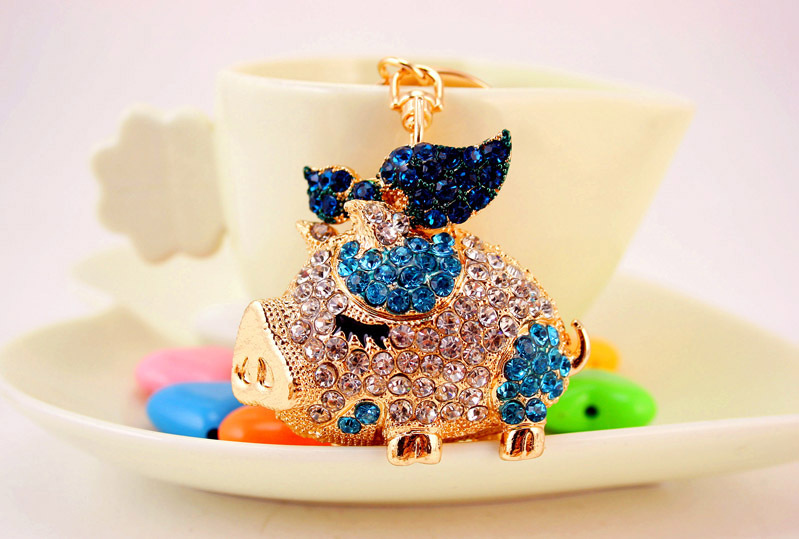 60g Weight Diamond Inlay Material Keychain Classification Alloy, Metal Material Animal, Car Pattern Unisex Gender Cute Style Coffee, Pink, Purple, Red, Blue Color Animal Car Keychain Alloy Metal Diamond Unisex Cute Keychain 9