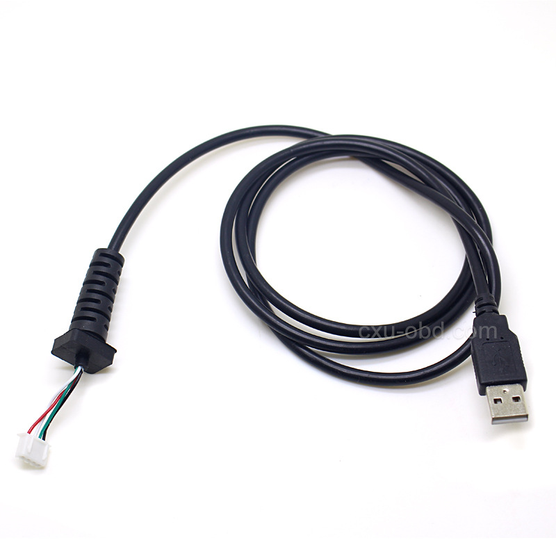 usb 转 4pin 连接器 usb 开口线 elm 327usb pcb专用线可定做