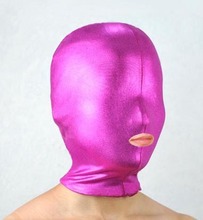 黑色紅色 露嘴塗膠頭套 面罩 情趣面具 變裝面具 乳膠頭套情趣頭