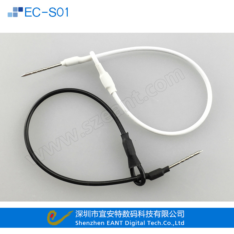 商店防盗钢丝绳单环带针绑带标签一针一环扣绳防调包跨境专供