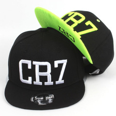 Yiwu hat wholesale Korean style trendy new children's hat CR7 boys and girls hip-hop hip-hop hat flat brim baseball cap