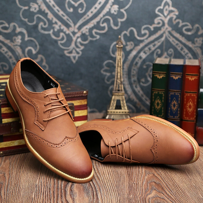 Новые остроносые мужские туфли в Корейском стиле, свадебные туфли в стиле ретро, деловые модельные туфли, мужские туфли на каблуке-подкове