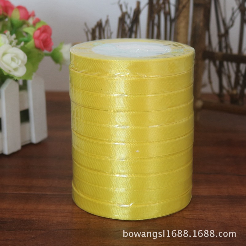 Yiwu venta al por mayor 1cm cinta regalo flor embalaje pastel hornear decoración cinta DIY casual multicolor