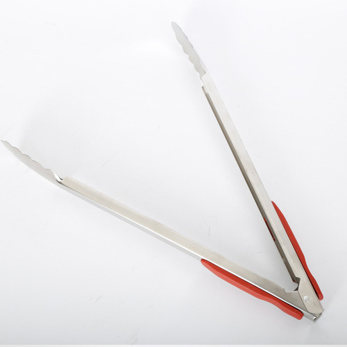 Manufacturer wholesale stainless steel food tongs bread tongs barbecue charcoal tongs kitchen gadgets barbecue accessories