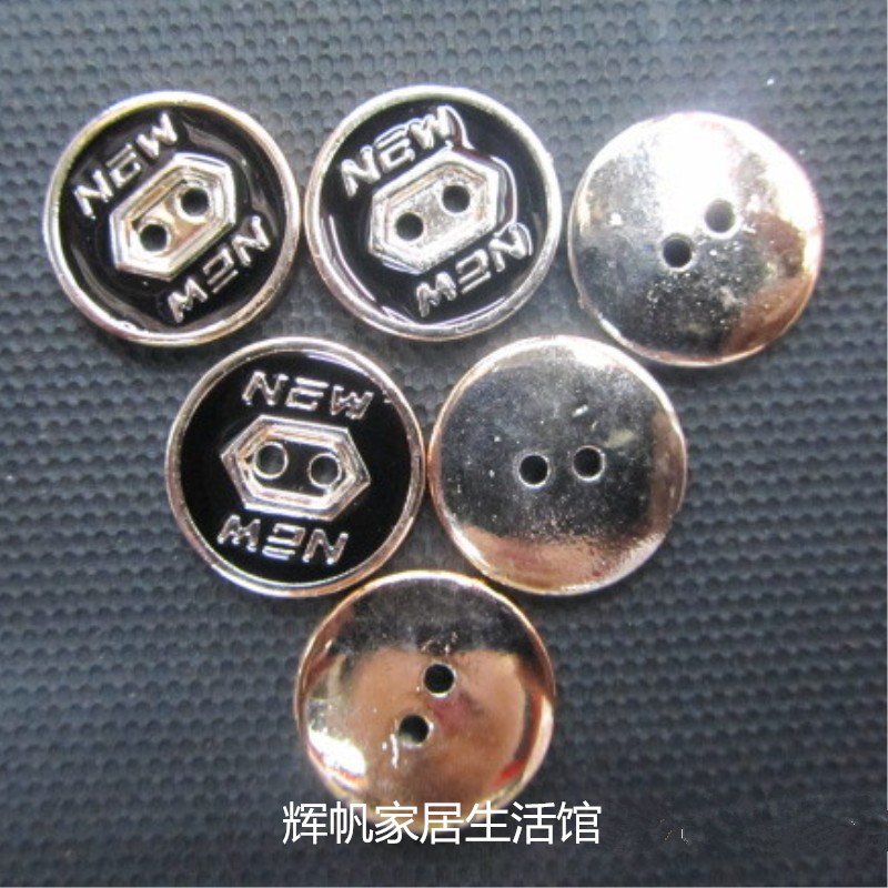 批发高档塑料电镀 玫瑰金二眼点油纽扣 大衣扣 毛衣 衬衫扣 现货