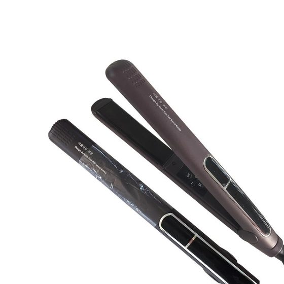 A generation of Korean purple hair straightener dry wet dual-purpose curling iron ceramic splint curling straight two 3D floating perm plate
