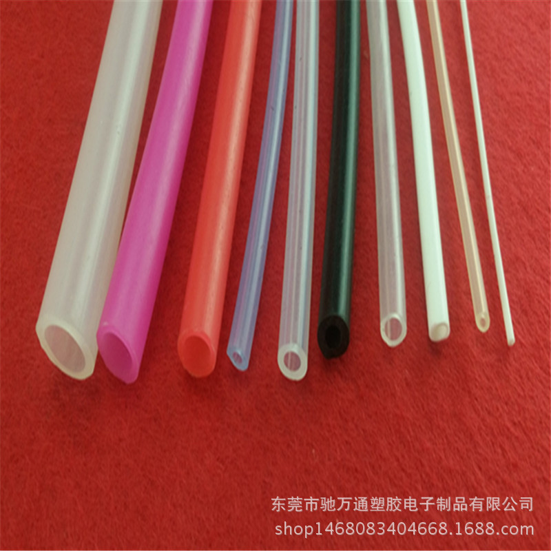 厂家直销 硅胶管 透明 白色 彩色食品级硅胶软套管