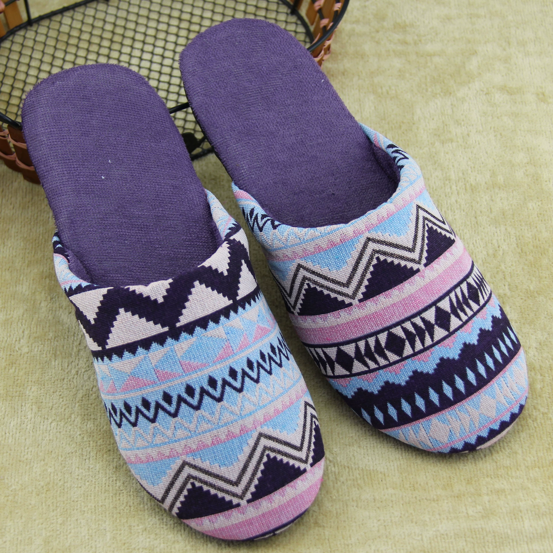 Ethnic slippers, ethnic style, soft sole