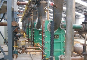 乙二醇氨蒸发器,乙二醇半焊接式板式换热器