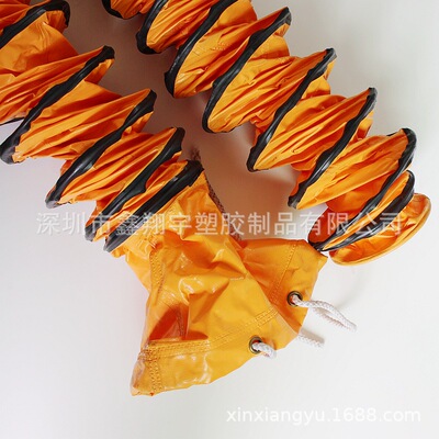 PVC夹网布伸缩风管/耐高温通风软管/排风管/隧道矿井排风管生产