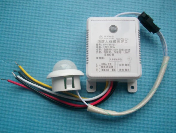 Потолочный светильник инфракрасный датчик человеческого тела переключатель с функцией управления звуком и светом всепогодный энергосберегающий светильник Светодиодная лампа