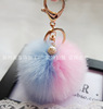 Cute puffer ball, two-color keychain, accessory, pendant, 8cm