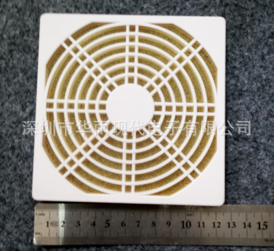 12CM白色三合一网罩 12公分塑胶网罩 12038轴流风扇网罩 现货