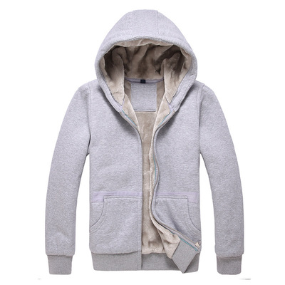 winter thickening cotton-padded clothes Teenagers Plush Korean Edition Cardigan Hooded leisure time motion School uniforms personality customized