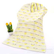 棉三层纱布浴巾棉提花成人裹胸卡通儿童情侣男女沙滩吸水浴巾