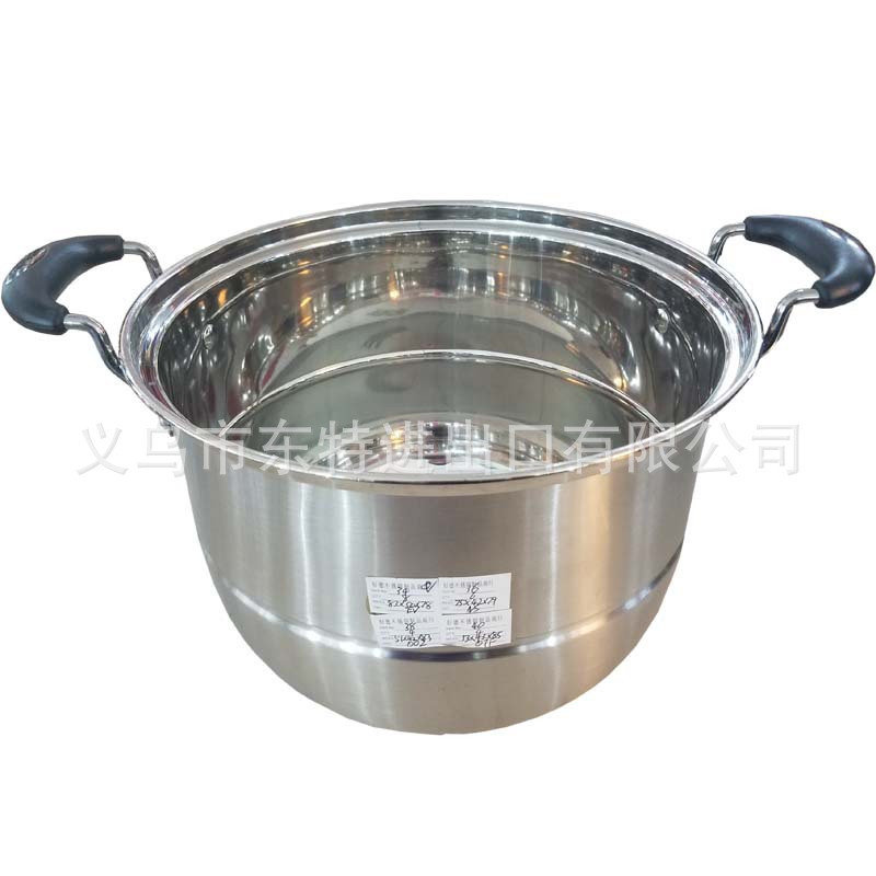 Factory direct sales of stainless steel steamer with combined lid and bottom, double-ear, multi-purpose household steamer drawer detail image 4