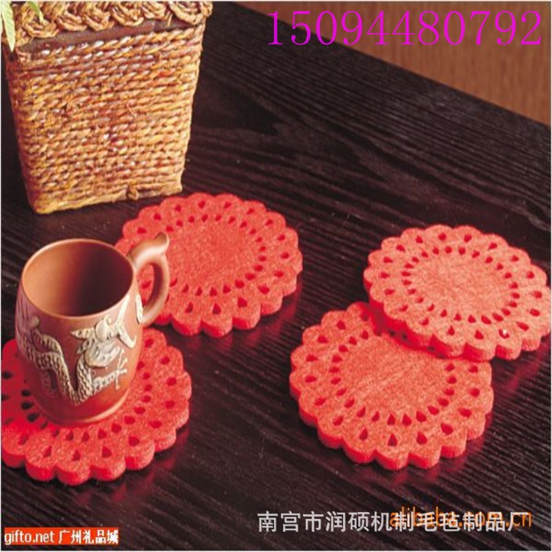 定制批发时尚创意毛毡餐垫 毛毡杯垫毛毡隔热垫支持订做