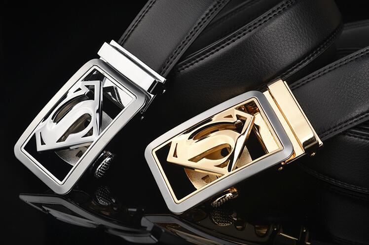 Cinto de pele para homem com fivela automática estilo moda_voghion.com