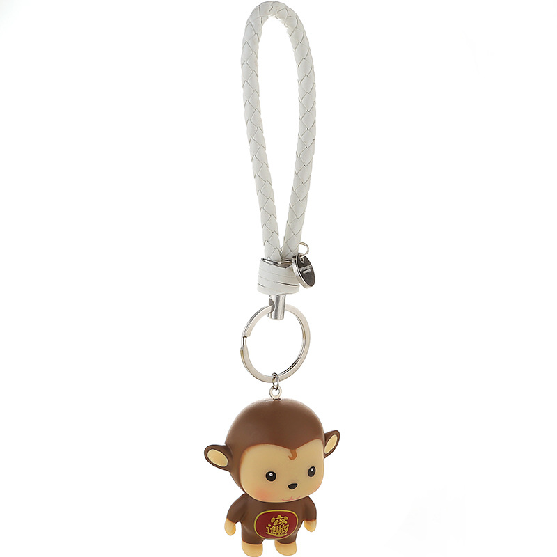 key chain (Yellow Robe Monkey - Monkey Keychain)NHMM1936-Yellow Robe Monkey - Monkey Keychain