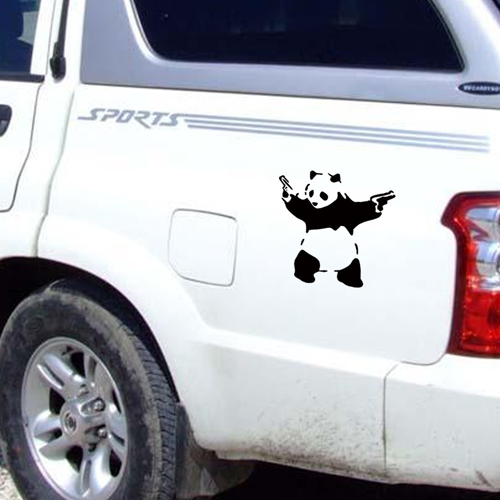 户外运动熊猫车贴 新款熊猫速卖通 功夫熊猫创意贴纸 小号