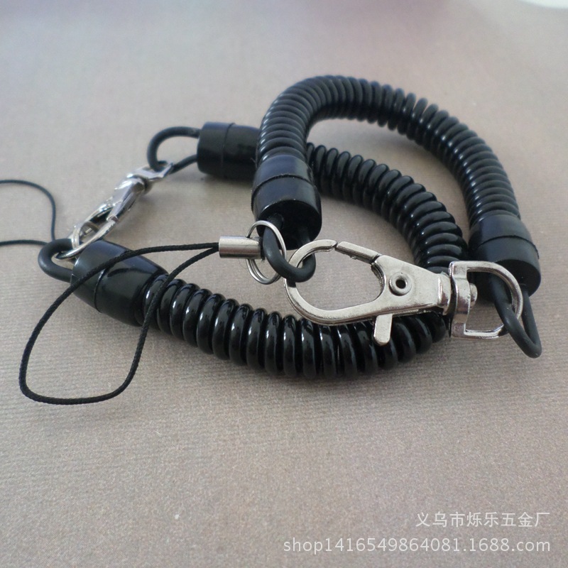 厂家供应环保PU弹簧绳手机挂绳 实色塑料弹簧绳 彩色钥匙扣弹簧绳|ms
