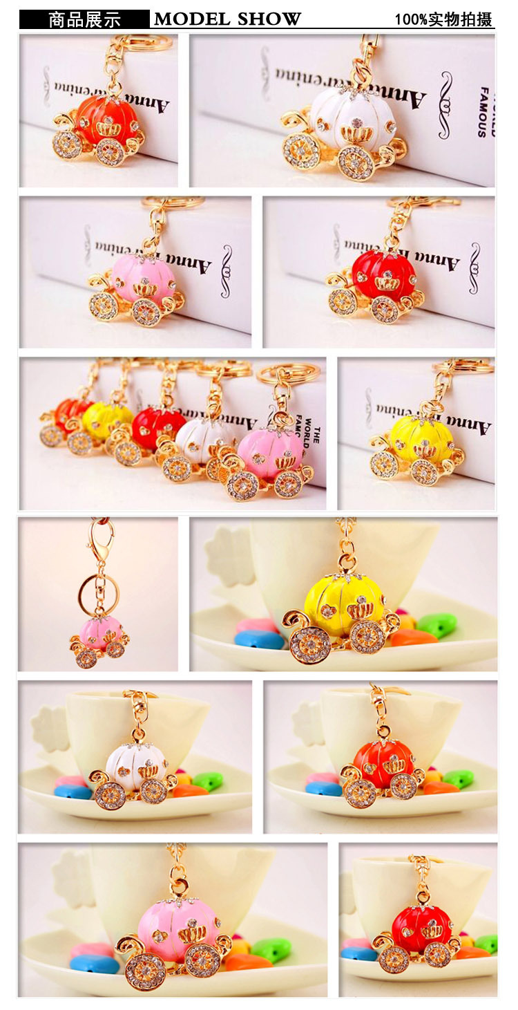 40g Weight Bag Charms Bag Accessories Type Rhinestones Inlay Material Alloy Material Pumpkin Pattern Animal Alloy Metal Valentine'S Day Mother'S Day Unisex 无