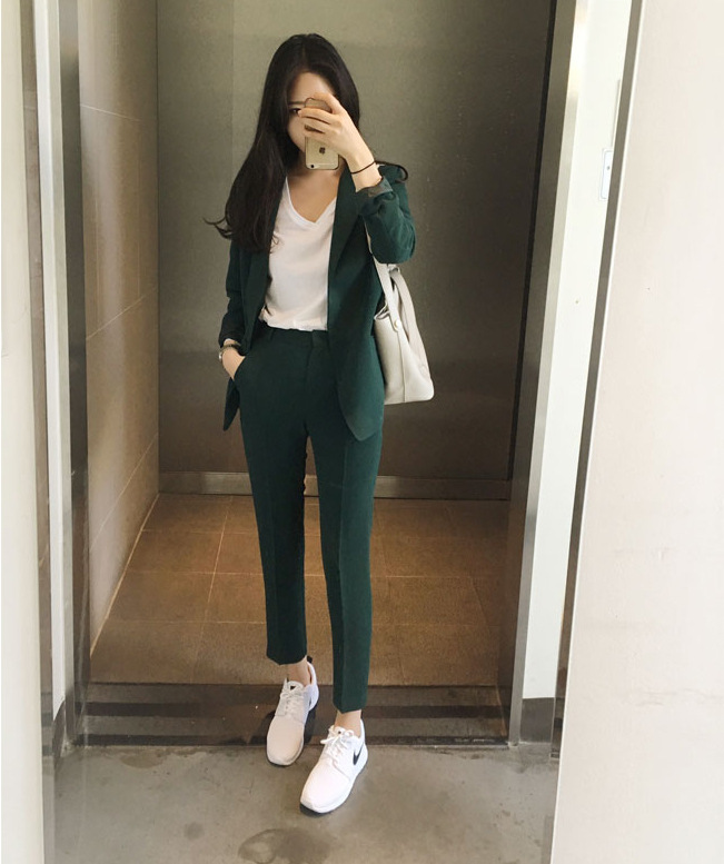 Costume femme en Mélange de coton - Ref 3335443 Image 1