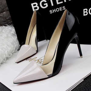 6019-1 the European and American wind fashion sexy club for women's shoes high heel with shallow pointed mouth transpare