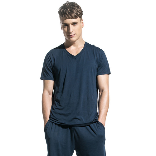 Men's Modest T-Shirt, Loose Fit, V-Neck, Large Size, Sports Style, Stylish, Spring and Summer Casual, Versatile