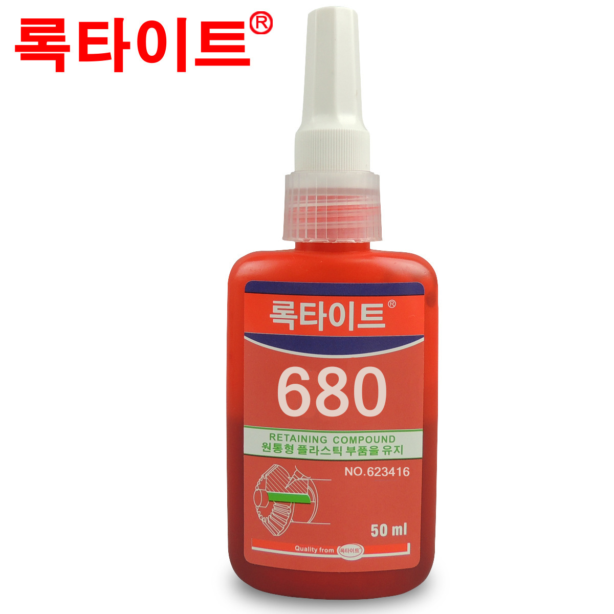 正品韩版新诺泰680胶水 高强度 圆柱形部件固持胶 轴承胶 50ml