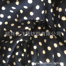 厂家直销针织95%人棉5%氨纶圆点印花布 印花黏胶汗布