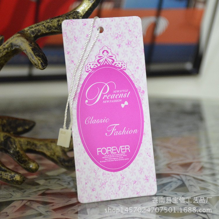 服装吊牌厂 女装吊牌吊卡 衣服标签 童装男装商标定做 设计订做