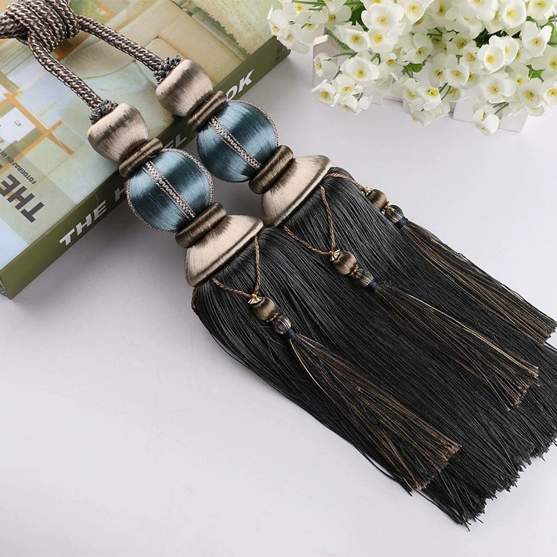 [Duo Man] В наличии Двойной фонарь шар вискоза кисточка подвесной шар домашний текстиль штора высокого качества подвесной шар оптом