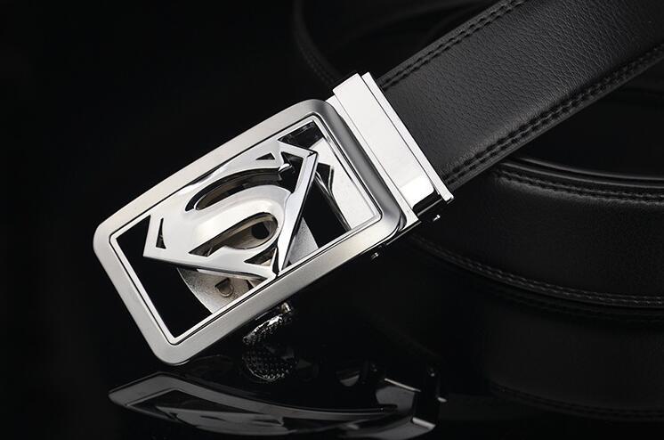 Cinto de pele para homem com fivela automática estilo moda_voghion.com