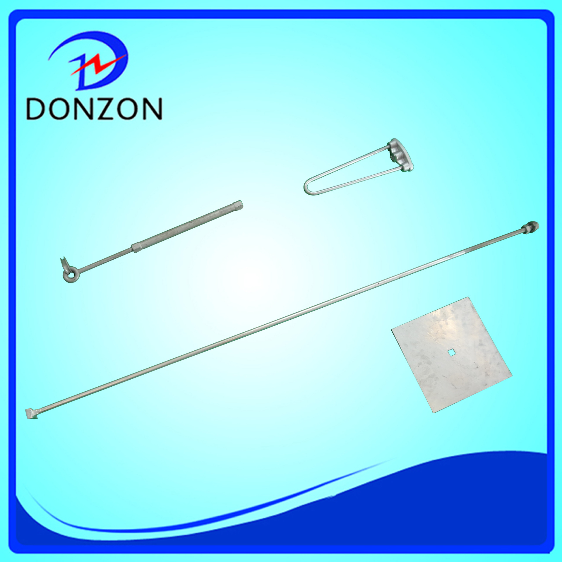 东众电气：出口拉杆 虎头拉杆 拉力杆 热镀锌 出口金具16*1600