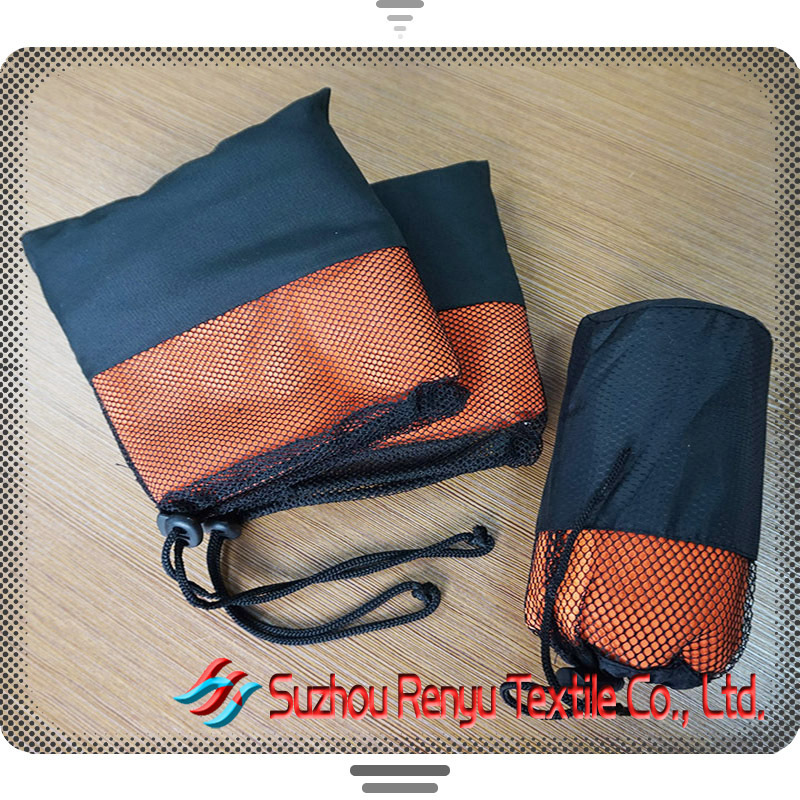 Travel Seaside Holiday Polyester Brocade Double-sided Fleece Quick-drying Sports Towel Fitness Hiking Swimming Standing