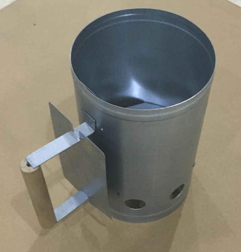 Fábrica de chapa galvanizada de carbón barril horno de carbón Barril de carbón BARBACOA quemador de carbón de encendido barril grande de carbón encendedor