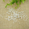 925 Wholesale of Tremella hook diy Earrings Jewelry parts Material Science print 925 Ear hook Silver Earrings Manufactor