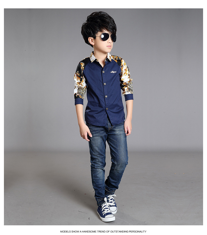 Chemise garcon à manche longue - Ref 2076141 Image 12