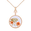 Starry sky, glossy round golden necklace, accessory, bouquet