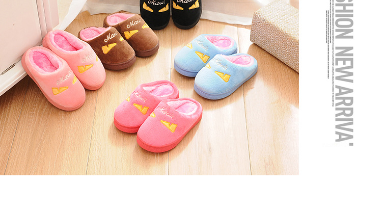 Pantoufles enfants en suède pour hiver - semelle coton - Ref 1004947 Image 28