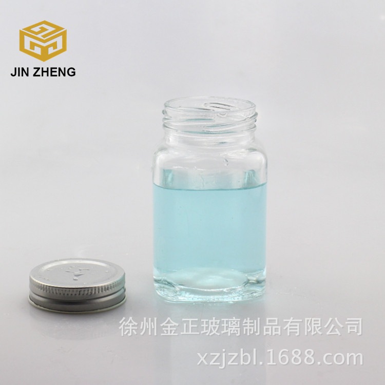 380ml方形酱菜瓶 果酱瓶 高白料透明玻璃瓶 蜂蜜燕窝瓶 厂家