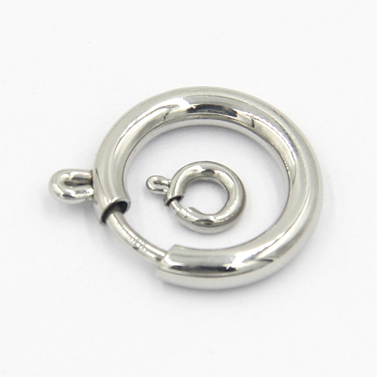 DIY Jewelry Accessories Classification 1 Piece 304 Stainless Steel Solid Color Jewelry Buckle