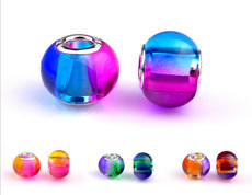 手工制作各种小饰品琉璃大孔珠子 手工DIY手链散珠配件