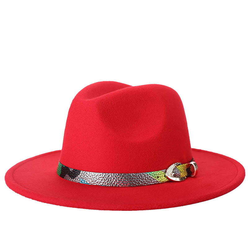 2020 primavera nuevo estilo europeo y americano de lana Jazz sombrero de moda sombrero de las mujeres sombrero de copa fábrica directa de una sola pieza entrega
