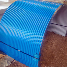 生产彩钢防雨罩 弧形彩钢瓦 圆弧拱形防雨罩 输送机防尘罩