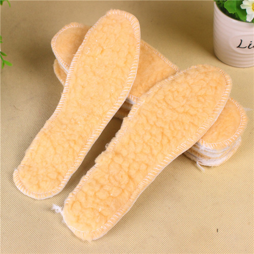 M8037 winter hot selling wool insoles, warm and thickened lambswool insoles wholesale